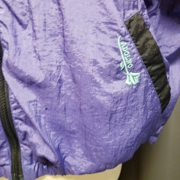 Vintage 80s Retro Swishy Track Trap Jacket Md - Picture 3 of 8